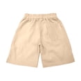 thumbnail image 6 of Letdown Girls Linen Outfit 2 Piece Shorts Set Spaghetti Strap Cotton Linen Tank Tops Side Split Shorts Kids Summer Casual Vacation Beach Outfits, 6 of 6