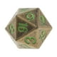 thumbnail image 1 of Conjunto de Dados Polihédricos de Metal, Superficie Brillante de 20 Troquelados con Número para RPG, Mazmorras Y Dragones, , , D & Bronce Yotijar D20 Dados poliédricos, 1 of 10