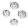 thumbnail image 1 of Yuarrent Colador de desagüe para fregadero de cocina de 4 piezas, mano de obra fina, red de filtro de drenaje, fácil de limpiar, cesta grande de acero Accesorios de baño No.1 Yuarrent HA027460-01, 1 of 1