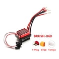 thumbnail image 1 of 60A 60A Cepillado ESC Controlador de Velocidad Electrónica XT60 Enchufe 6V 2A Bec Reemplazo para 1/10 TRX4 TRX6 D90 HSP REDCAT 4WD CAR DE CONTROL Remoto, 1 of 7