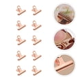 thumbnail image 4 of BRIGHTFUFU Clips de agarre de metal de 10 piezas Clips de boleto de acero inoxidable Clips de metal de facturas de papelería, 4 of 7