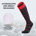thumbnail image 4 of Calcetines de compresión con fondo de toalla engrosados, calcetines de pantorrilla con presión de presurización en gradiente, 4 of 6