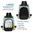 thumbnail image 6 of FORMRS Women's Travel Backpack Purse Anti-Theft Hidden Pockets Casual Shoulder Bag, Blue Beach Pattern, 6 of 7