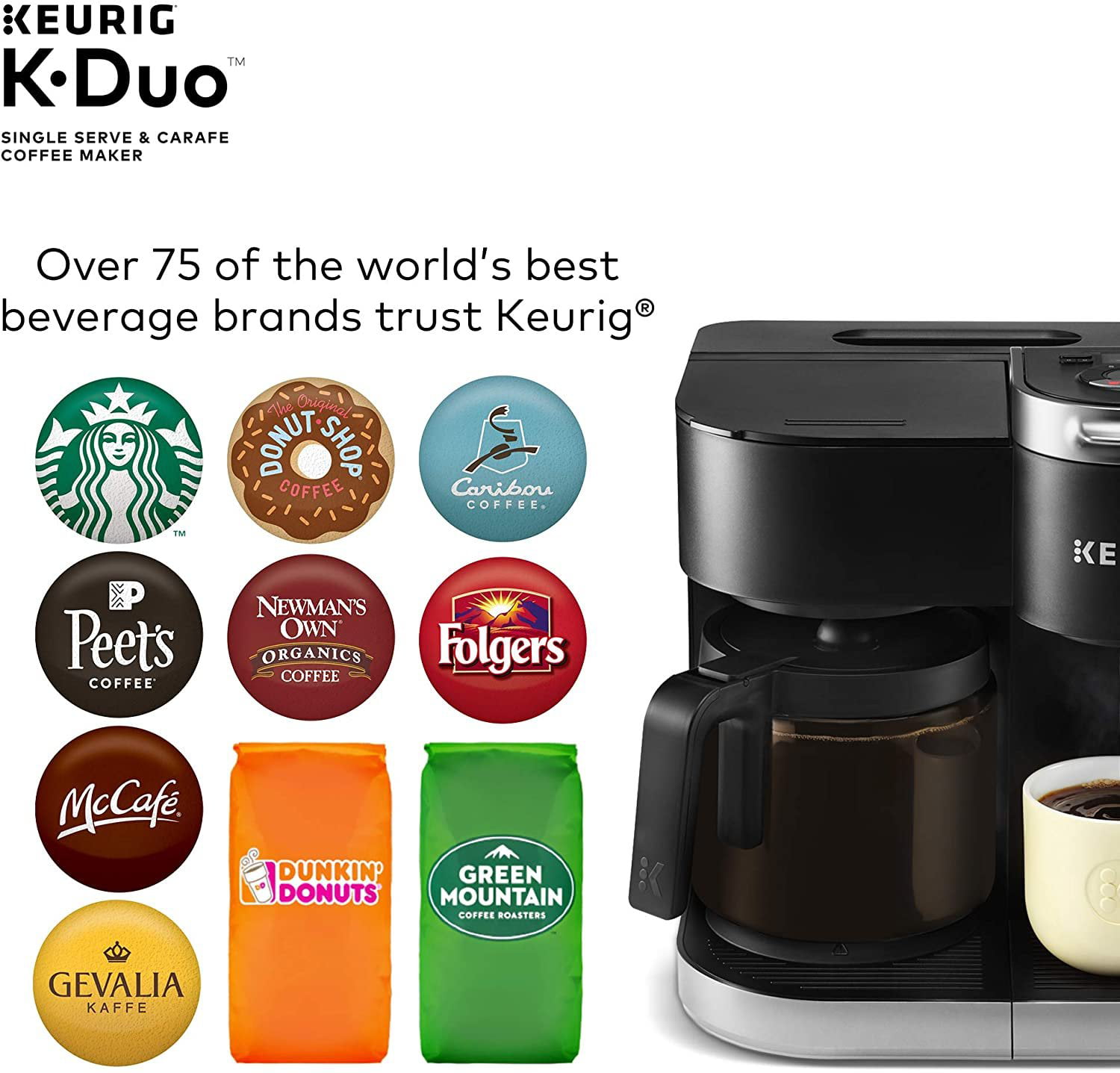 Keurig K Duo 12 Cup Coffee Brewing System Black - Office Depot