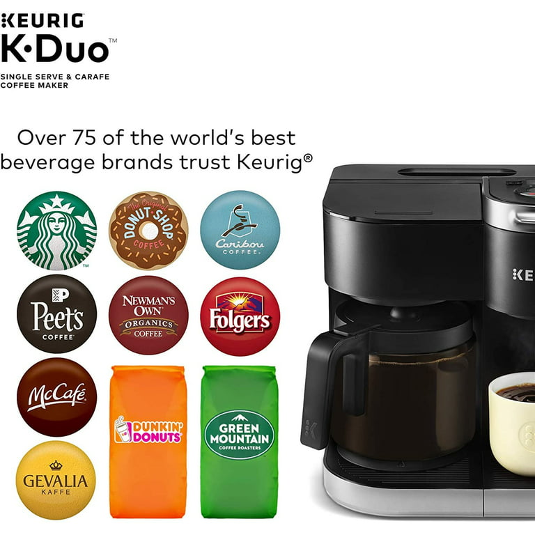 Keurig K-Duo Single Serve and Carafe Coffee Maker in Black
