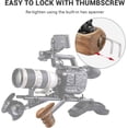 thumbnail image 4 of SMALLRIG Left Side Wooden Handle with Rosette for Camera Shoulder Support Rig, (Left Hand)- 1891, 4 of 6