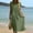 *Green, variant on ClodeEU Women's Round Neck Short Sleeve Midi Dress, Casual Loose A-Line Swing Dress with Pockets Beige,Women's Plus L