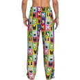 thumbnail image 6 of Cauagu Colorful Bulldog Mens Pajama Pants Sleep & Lounge Pants,PJ Bottoms with Pockets-Small, 6 of 7