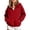 Red, variant on Besolor Sweatshirts for Kids Girls Fall Winter Fleece Lined Thermal Warm Long Sleeve Hooded Quarter Zipper Pullover Tops with Pocket(13-14 Years,White)