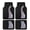 Glitter, variant on Car Floor Mats Full Set – Front & Rear Car Floor Mats with Aluminum Design, Anti-Slip Backing, All-Weather Protection, Trim-to-Fit Car Mats for Most Sedans, SUVs & Vans