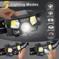 thumbnail image 2 of Headlamps, 300 Lumens Led Rechargeable Usb Powerful Head Torch, 5 Lighting Modes, Wate, 2 of 5