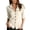 Beige, variant on Linen Cotton Blouses For Women Summer V Neck Long Sleeve Button Detail Minimalist Outdoor Casual Cruise Resort Easy Wardrobe Smart Travel Ready Brunch