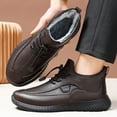 thumbnail image 5 of Men's Thick-Soled Cotton Shoes with Round Toe and lace-up Design, Featuring a Plush Lining for Comfort and Warmth. Suitable for Outdoor wear and Work Attire., 5 of 5