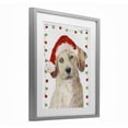 thumbnail image 2 of Santa Paws Pup Gray Framed Print Under Glass, 13 x 16, Made In USA, 2 of 8