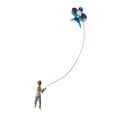 thumbnail image 1 of lionlar 1:64 Scale Miniature Kite Flying Figure Lightweight Multifunctional Handmade Boy, 1 of 9