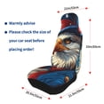 thumbnail image 4 of Sikiie Surreal Bald Eagle Gentleman Car Seat Protector 2 Pack Car Seat Cushion Mat, Car Seat Covers for SUV, Truck, Van, 4 of 7