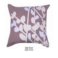 thumbnail image 5 of 18 X 18 Inch Cotton Pillow with Stem and Leaf Embroidery, Taupe Brown and White- Saltoro Sherpi, 5 of 5