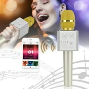 Handheld Microphone Q9 Super Bass BT Mobile Phone Karaoke Microphone Handheld KTV Singing Speaker For IOS For Android