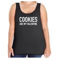 thumbnail image 1 of Cookies Are My Valentine Womens Tank Top, 1 of 1
