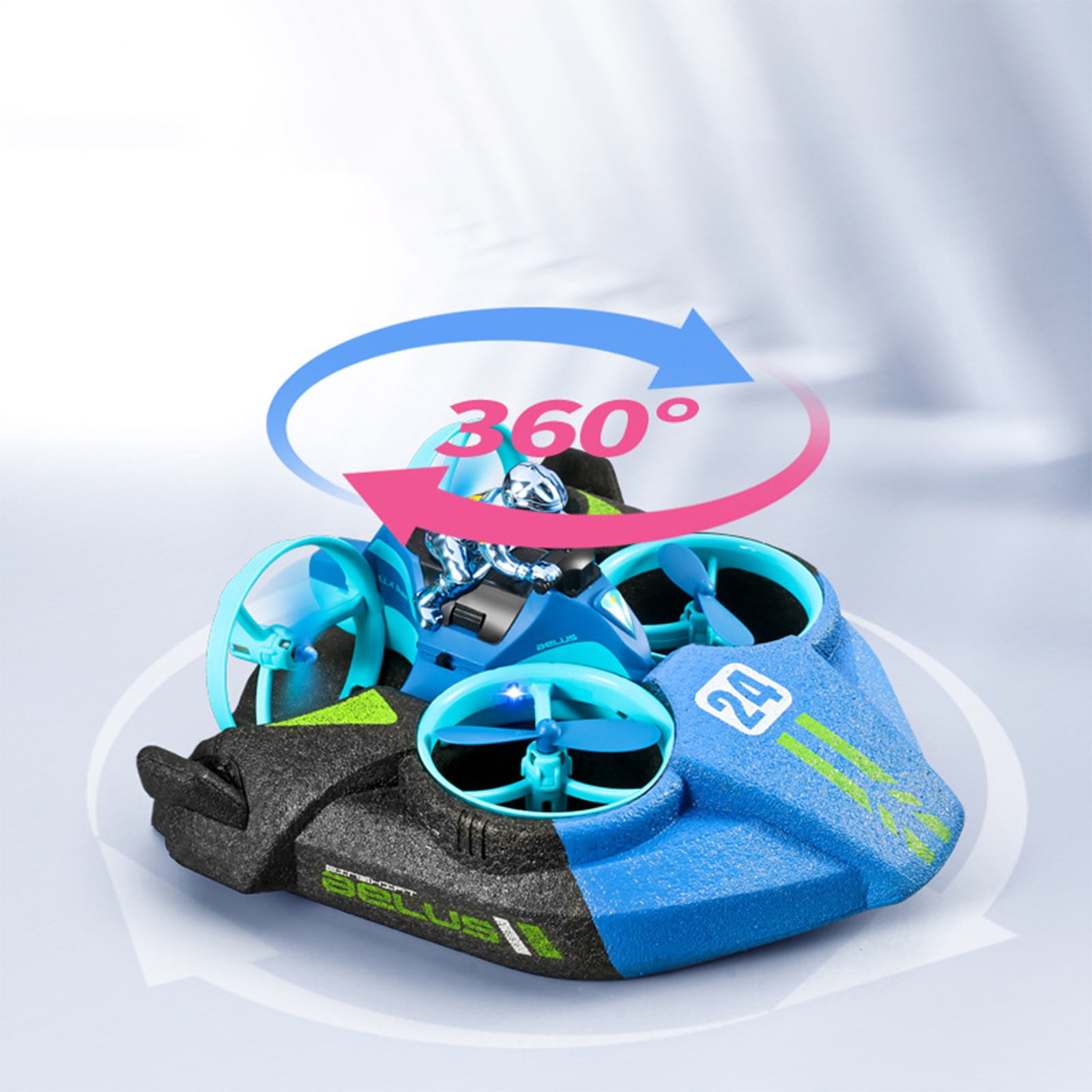 Nilvkv Drone Pan remote control three-in-one toys-helicopters speedboats drift cars hovercraft unmanned s remote control toys