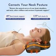 2026 Neck Massager,3 In 1 Neck Massager,Neck Massage Pillow with Heat, Rechargeable Cervical Neck Pillow for Sleeping,Ergonomic Memory Foam Pillow