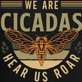 thumbnail image 3 of CafePress - Cicadas We Are Cicadas Hear Us Roar Flying Insects - Men's Long Sleeve Loose Fit Cotton Dark Pajama Set, 3 of 7
