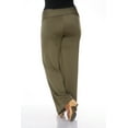 thumbnail image 4 of White Mark Women's Plus Size Solid Palazzo Pants, 4 of 5