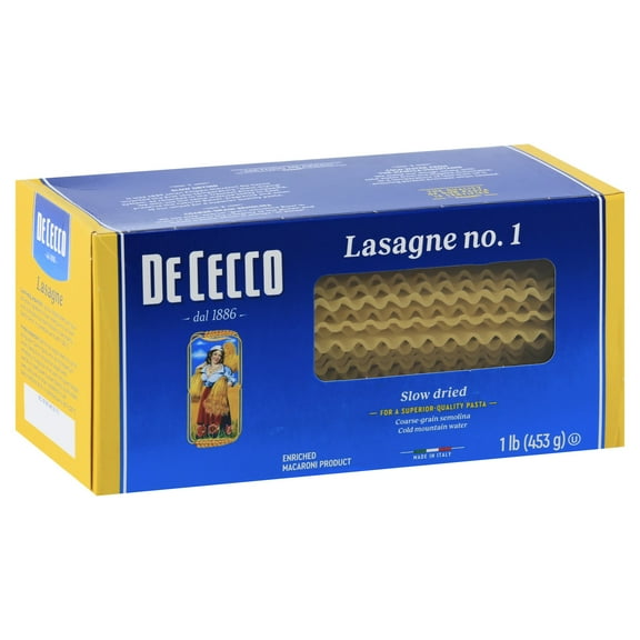 De Cecco Lasagne Pasta 16 oz (Pack Of 12)