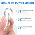 thumbnail image 3 of HLONK 6PCS Flag Clips Flag Pole Ring Replacement Stainless Steel Spring Snap Hooks Heavy Duty Clips for Grommeted Flag Flagpole Hardware Accessories for Keys Swing Set Camping Fishing Hik, 3 of 7