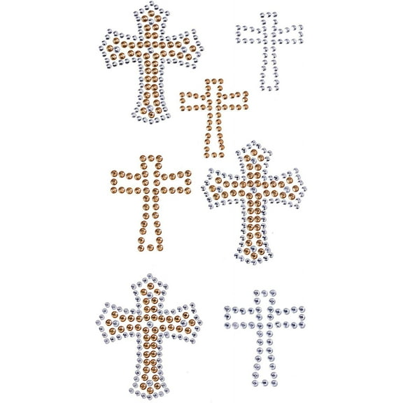 Cherish special moments with these bling stickers. Their lovely cross design is ideal for meaningful thank you notes and handmade tags for wedding gifts.