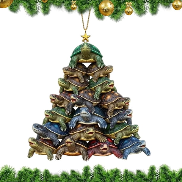 Oioii Sea Turtle Ornament Christmas Holidays Ornaments Creative Ornament Christmas Tree Home Decoration