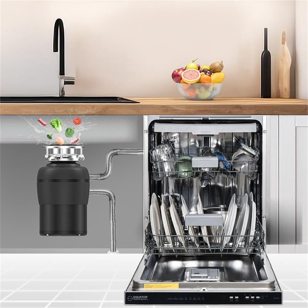 Pemberly Row 24" Dishwasher 15 Place 110V E-Star & 3/4 HP Garbage Disposer
