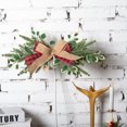thumbnail image 4 of Fiudx Artículos en oferta con ofertas flash Guirnalda decorativa navideña para colgar en la pared con plantas verdes simuladas, dintel para el hogar, arreglo festivo para colgar en la pared, 4 of 7