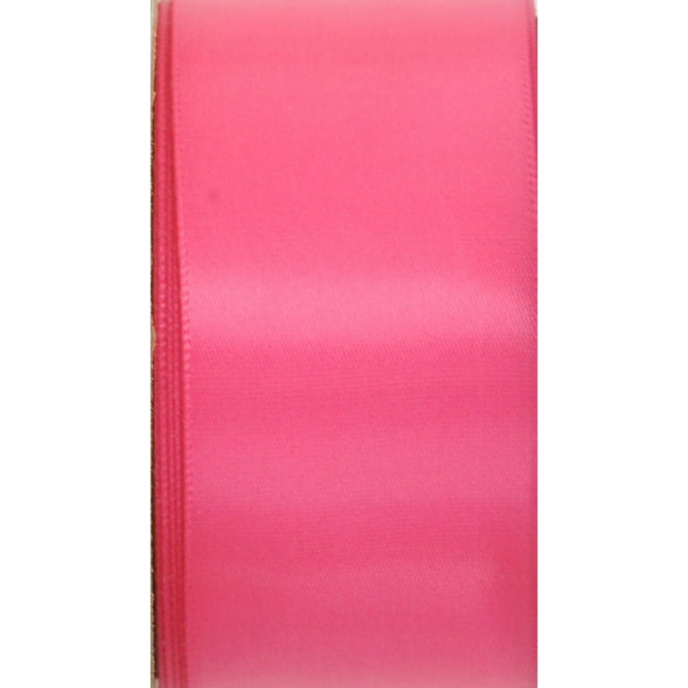 Offray Ribbon Single Face Satin 2 1/4 Inches Carnation Pink