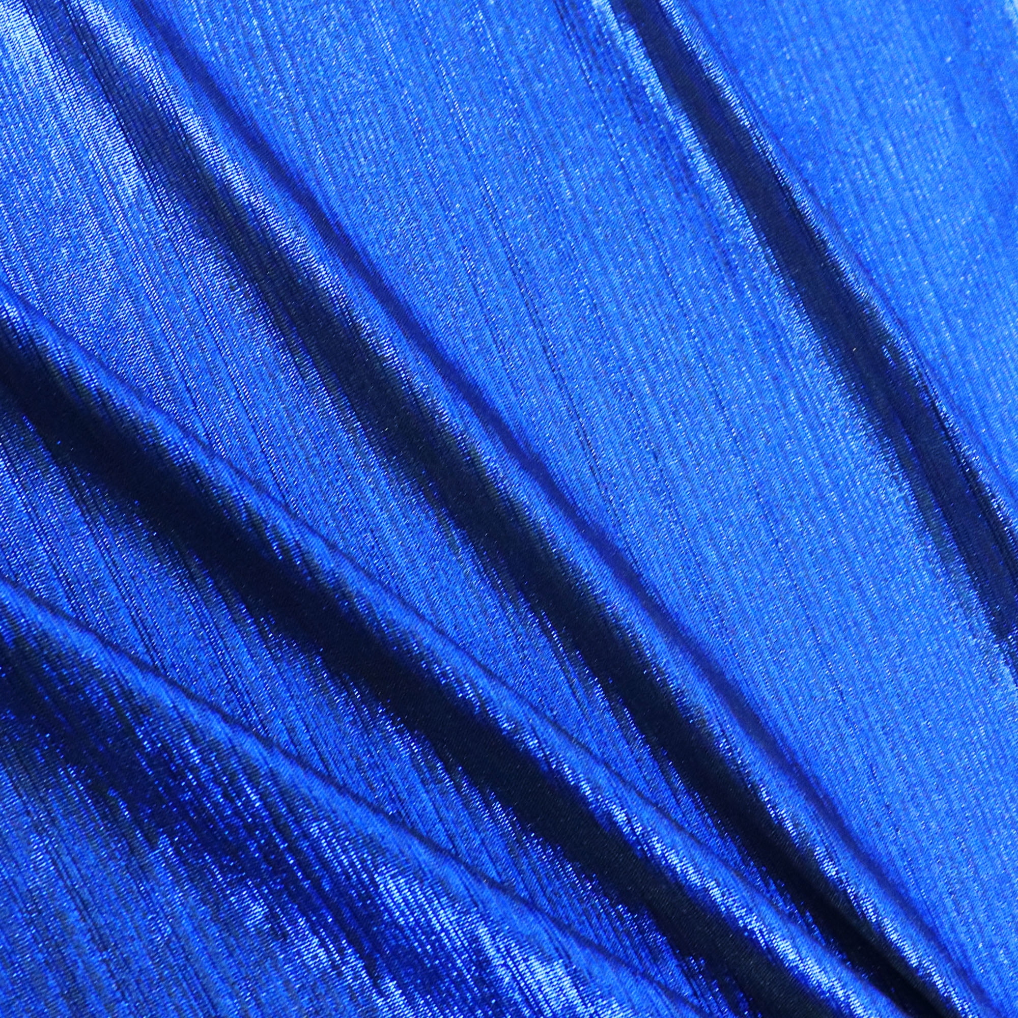 Royal Blue Liquid Foil Spandex