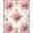 Pink, Pattern 8, variant on ODIKA 4'x6' Machine Washable Non-Slip Area Rug, Romantic Floral Dream High Traffic Rug, Rose, 221462
