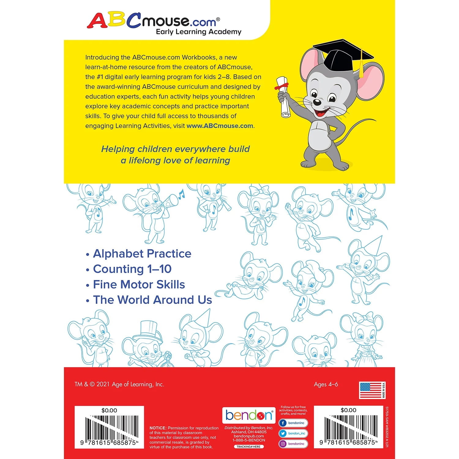 ABCMouse PreK Pre School Learn At Home Educational 320 Page Workbook