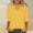 Yellow, variant on Njoeus Workout Tops for Women Summer Shirts for Women 3/4 Sleeve T Shirts for Women V Neck Cute Tshirt Solid Color Three Quarter Sleeve V-Neck Blouses 2025 Trendy Fashion T-Shirt S-5Xl Up To 60% Off O