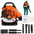 thumbnail image 2 of Backpack Leaf Blower 52CC 2 Stroke Backpack Gas Powered Leaf Blower with Fuel Tank, Grass Lawn Blower Air Cooling Gasoline Blower for Sand, Gravel, Snow, Yard, Leafs, 2 of 7