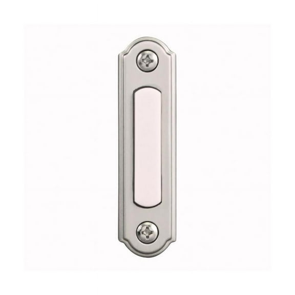 Heath Zenith Satin Nickel Metal Lighted Doorbell Button 18000217