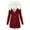 Wine, variant on JGTDBPO Long Hooded Jacket Coat For Women Thickened Winter Fashion Clothes Oversized Fleece Long Outerwear Cardigan Tops With Deep Pockets