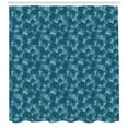 thumbnail image 3 of Ambesonne Blue Shower Curtain, Circles Dots Rounded Tile, 69"Wx70"L, Blue, 3 of 3