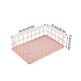 thumbnail image 3 of Cesta De Almacenamiento De Hierro, Cesta De Almacenamiento De Metal De Escritorio, Caja De Almacenamiento, Bandeja De Almacenamiento De Rejilla, Cesta De Red, Contenedores De, 3 of 7
