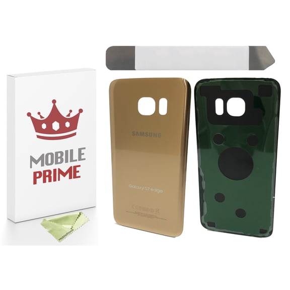 MobilePrime Gold Back Cover Complete Professional Repair Kit Compatible with Tools for Samsung Galaxy S7 Edge