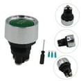 thumbnail image 3 of LULULION Vehicle Ignition Push Button Green LED Car Start Engine Button Easy Installation, 3 of 7