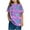 Purple, variant on AUNVITO Boys & Girls Dinosaur Print Casual Cotton T-Shirt Cute Graphic Short Sleeve Top