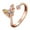 Rose Gold, variant on Women 925 Sterling Silver Butterfly Cubic Zirconia Thumb Ring Stress Anxiety Rings Women's Jewelry Lady Birthday Mother's Day Gifts