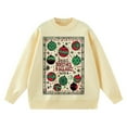 thumbnail image 4 of Byworldtasic Christmas Sweatshirts for Women Casual Long Sleeve Round-Neck Top Knit Pullover Sweater, 4 of 6