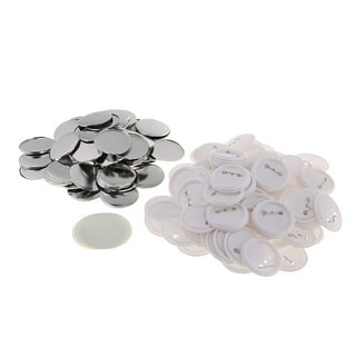 100 Sets Blank Button Making Supplies For Button Maker Machine Round Badge  Pin Button Parts, 58mm/2.25 Inch