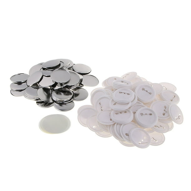 100 sistemas de 58 mm, botón , licencia de licencia, pin, botón, piezas para fabricante, metal de Acryli